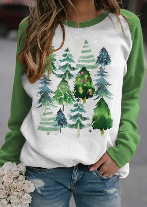 

Tree Long Sleeve Sweatshirt - Green, 522340