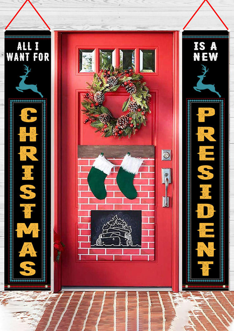 

All I Want For Christmas Banner Hanging Door Ornament, Multicolor, 522539