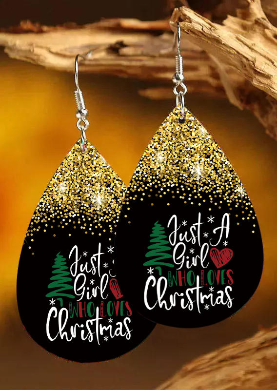 

Just A Girl Who Loves Water Drop Earrings, Multicolor, 522904