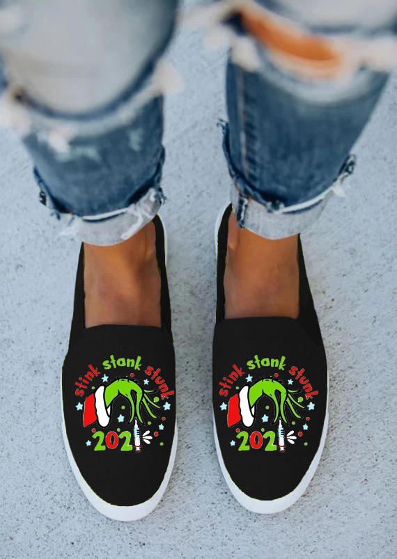 

Christmas Stink Stank Stunk 2021 Sneakers, Black, 522926