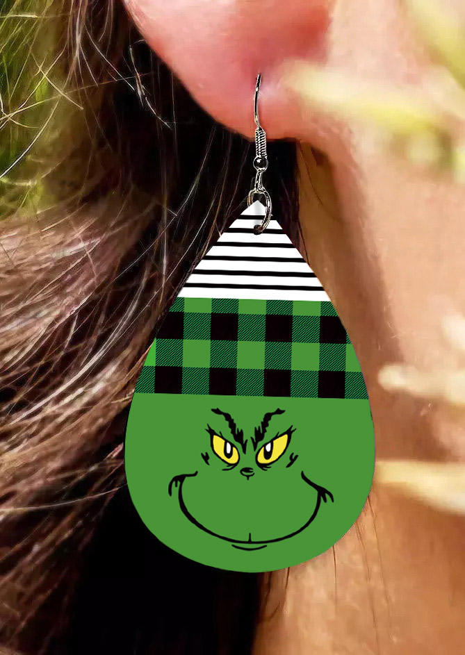 Kaufen Cartoon Striped Plaid Earrings. Bild
