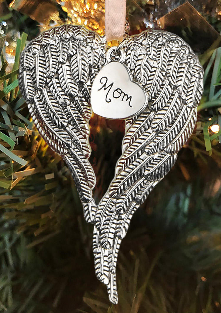 

Christmas Angel Wings Heart Pendant Ornament, Pattern2, 522820