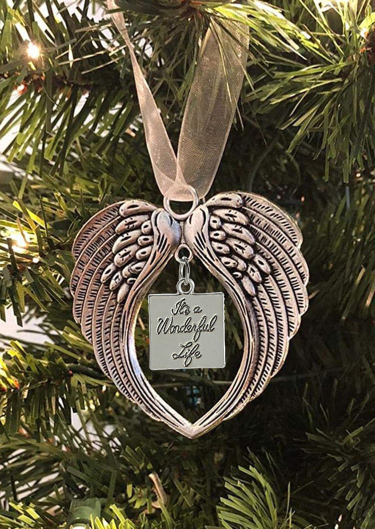 

Christmas Wings It's A Wonderful Life Decoration Ornament, Silver, 523204