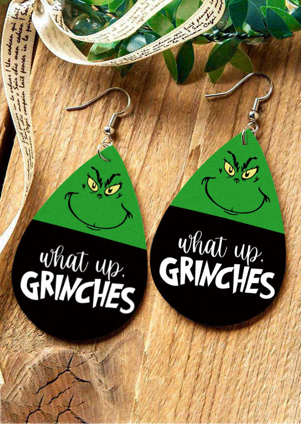 

Christmas What Up Water Drop Earrings, Multicolor, 523563
