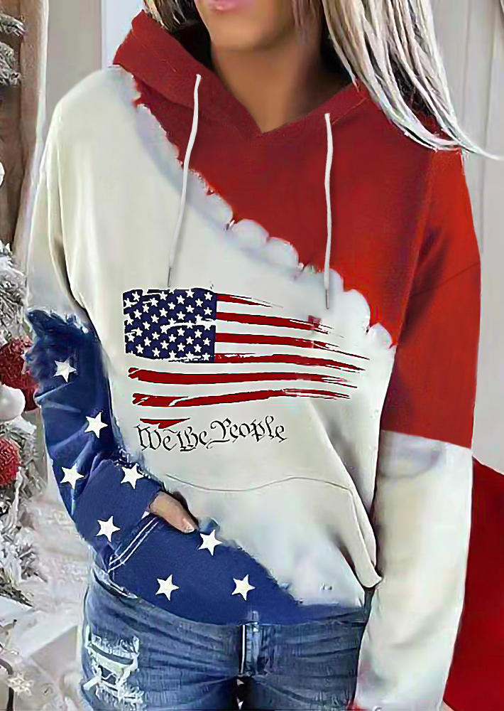 

We The People Star Kangaroo Pocket Hoodie, Multicolor, 523502