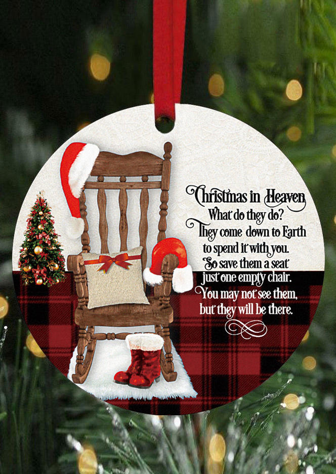 

Christmas In Heaven Tree Hat Plaid Decoration Ornament, Multicolor, 523785