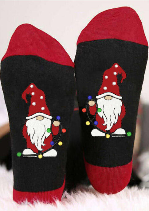 Christmas Gnomies Casual Crew Socks