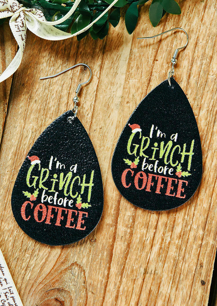 

Christmas Hat Before Coffee Earrings, Multicolor, 523575