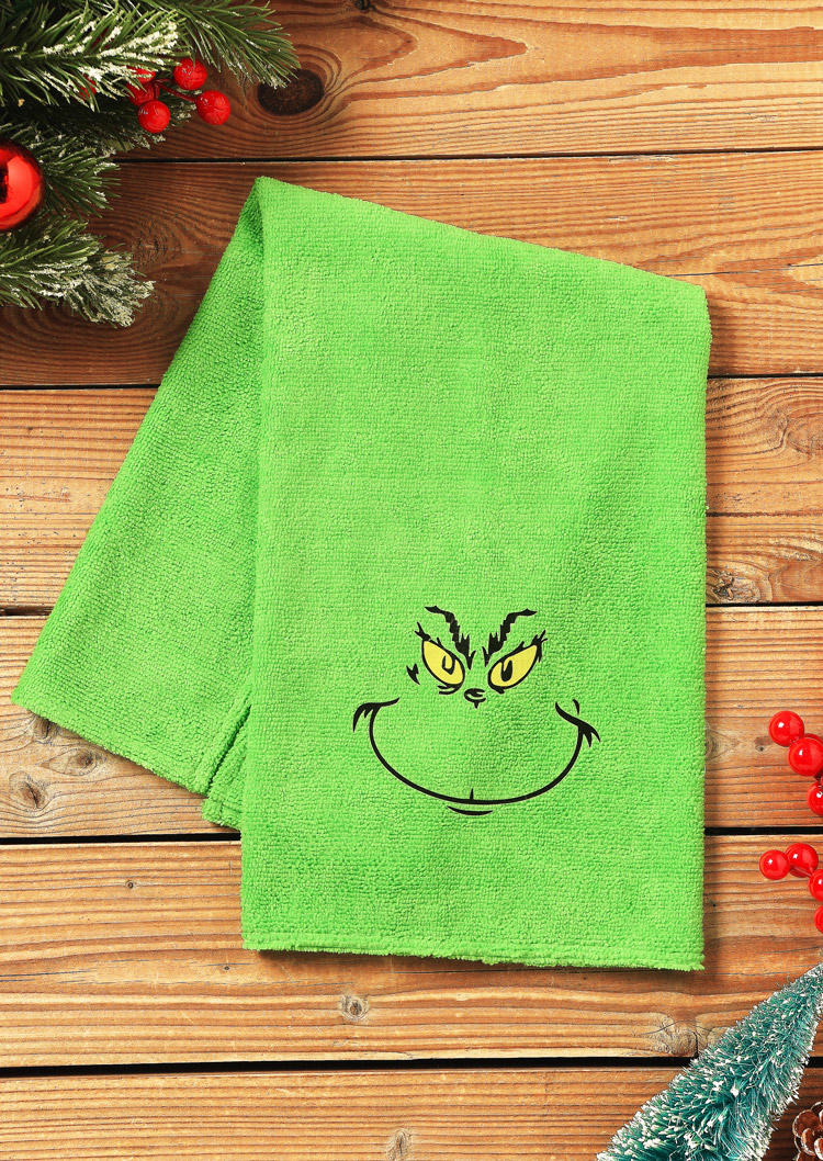 

Christmas Cartoon Tea Towel - Green, 523994