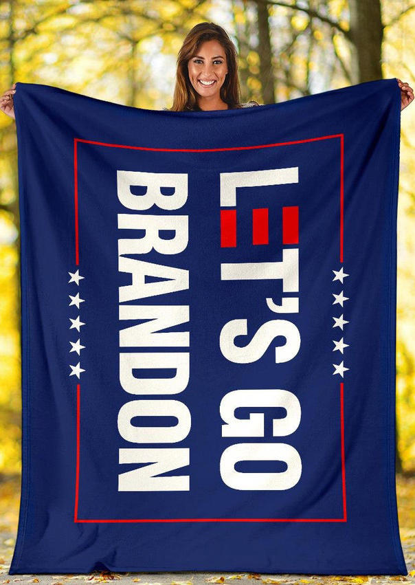 Let's Go Brandon Star Blanket