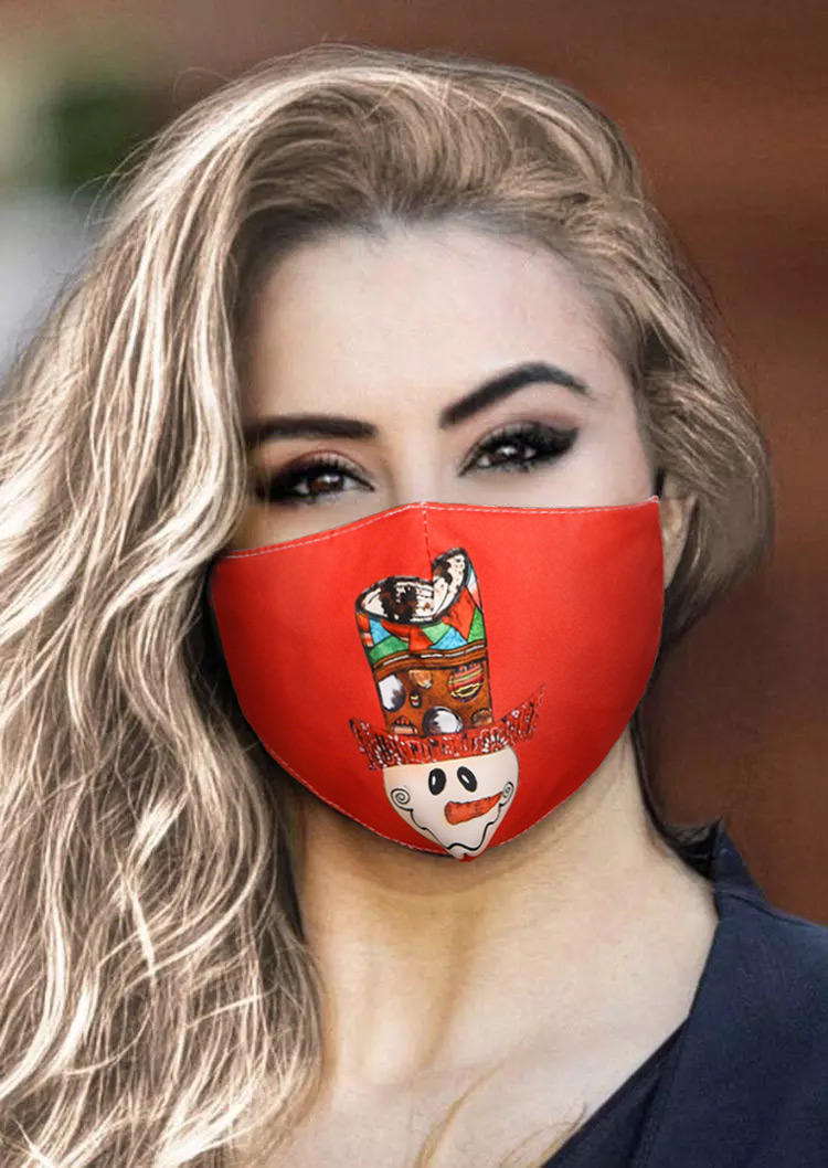 

Christmas Snowman Breathable Mask, Multicolor, 524381