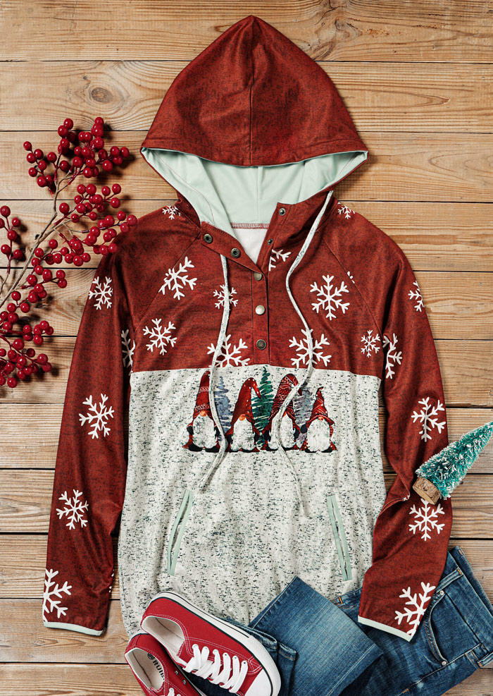 Kaufen Snowflake Gnomies Pocket Hoodie. Bild