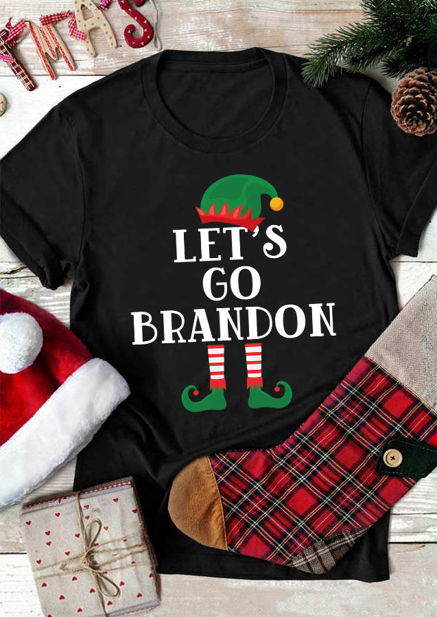

Hat Let' Go Brandon T-Shirt Tee - Black, 523806