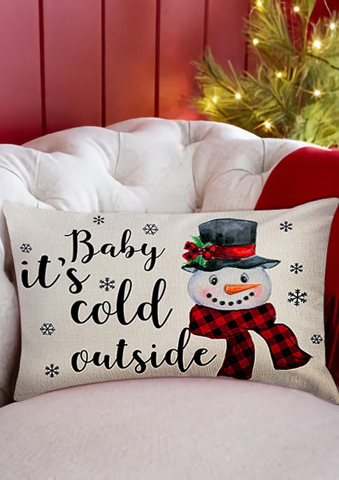 

Christmas Tree Truck Snowman Rectangular Pillowcase without Pillow, Pattern1;pattern2, 524418