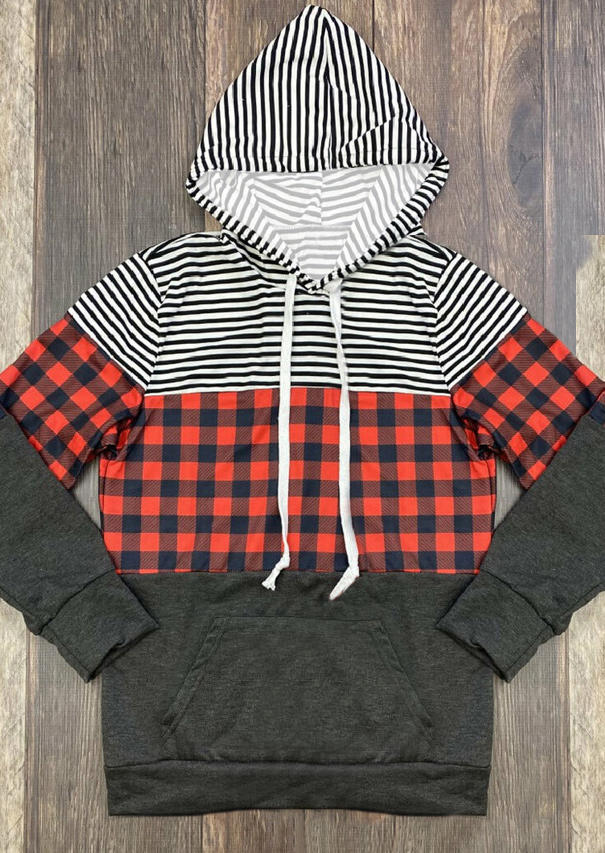 

Mommy & Me Plaid Striped Hoodie - Women, 524095