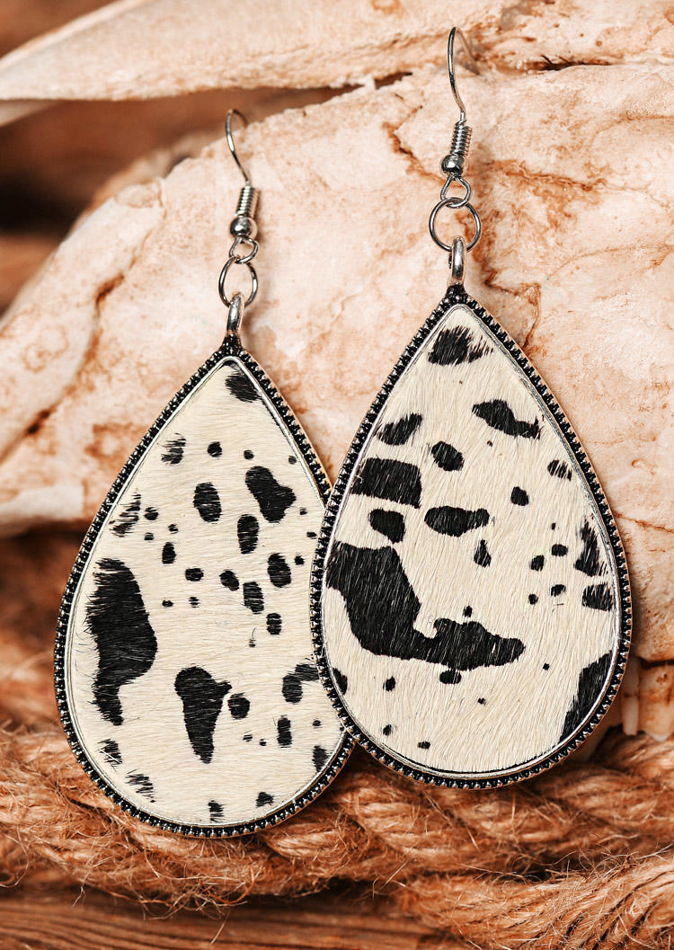 

Cow Western Water Drop Earrings, Multicolor, 525157
