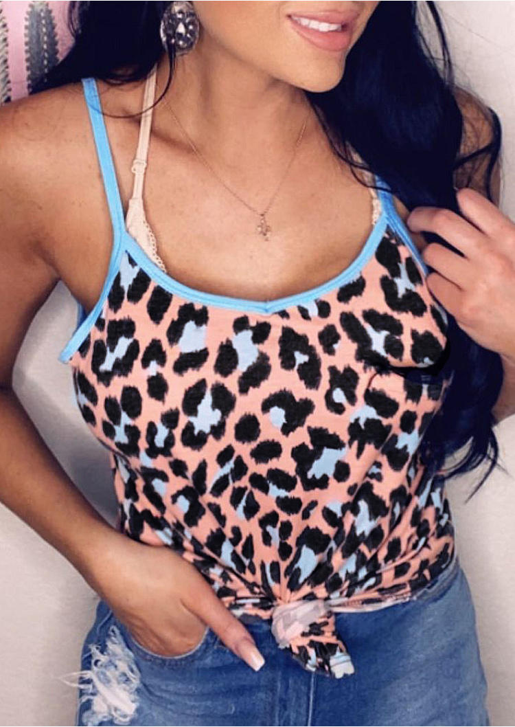 Leopard Casual Camisole without Bra