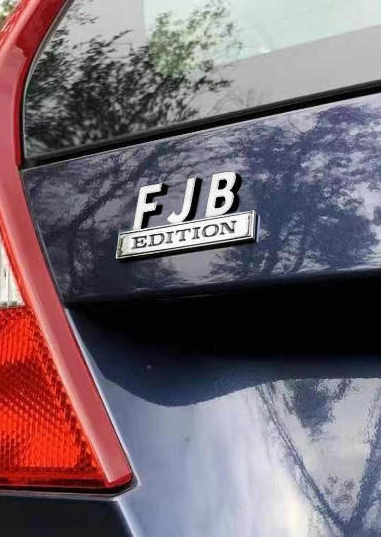 

FJB Edition 3D Car Sticker, Black;silver, 525756