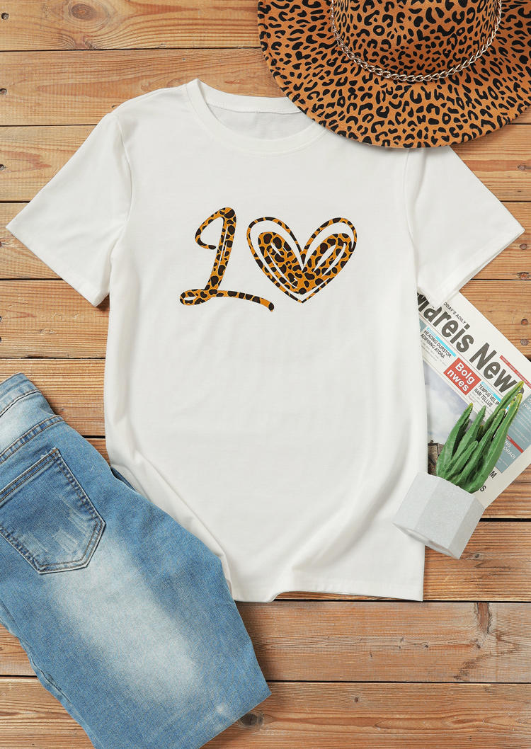 

Mommy & Me Love Leopard T-Shirt Tee - Women, 526258