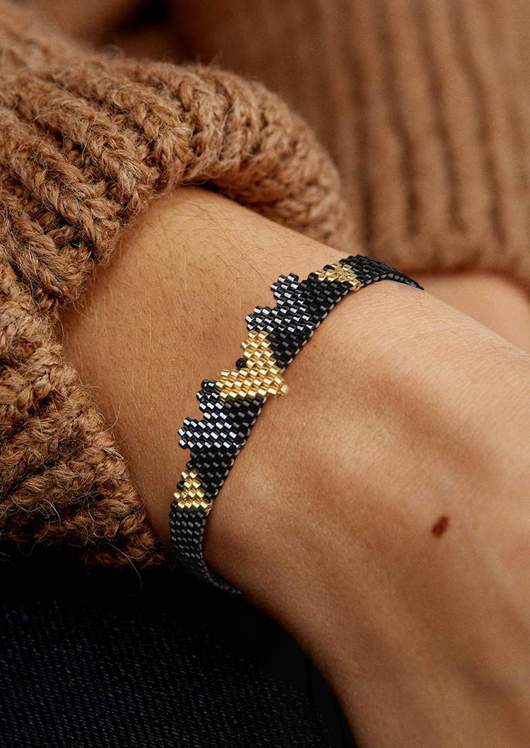 

Valentine Heart Beading Bracelet - Black, 525761