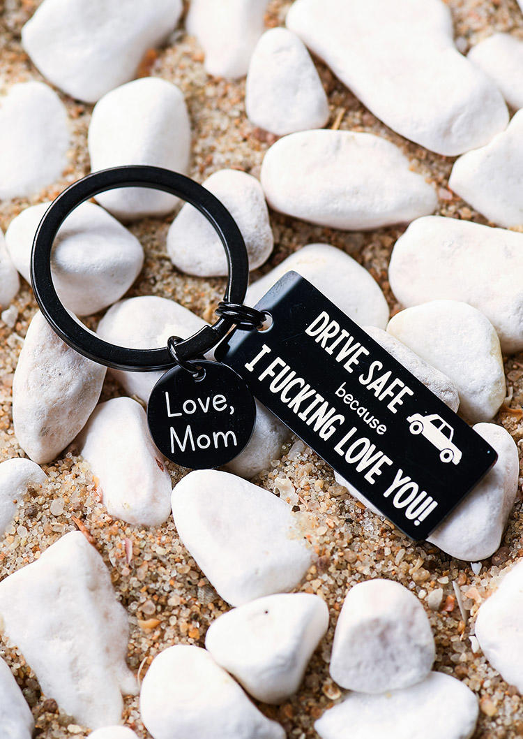 

Drive Safe Love Mom Keychain, Black, 526188