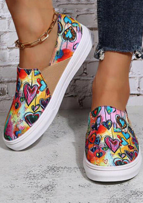 

Valentine Tie Dye Heart Sneakers, Multicolor, 526439