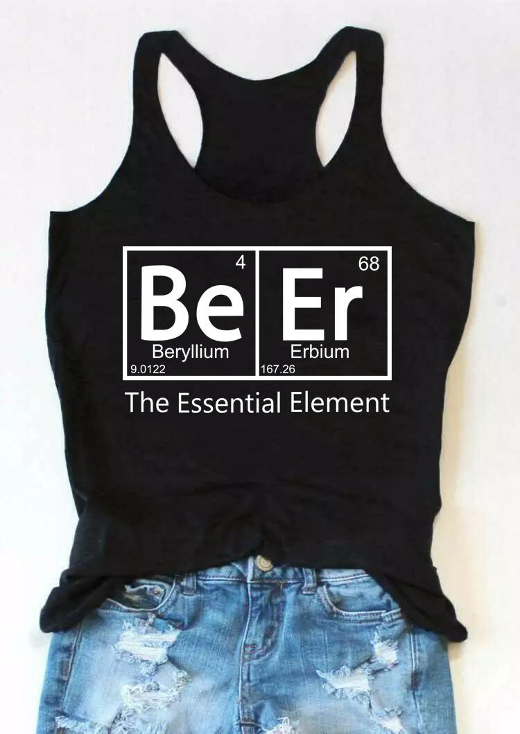

Beer The Essential Element Racerback Tank - Black, 526347