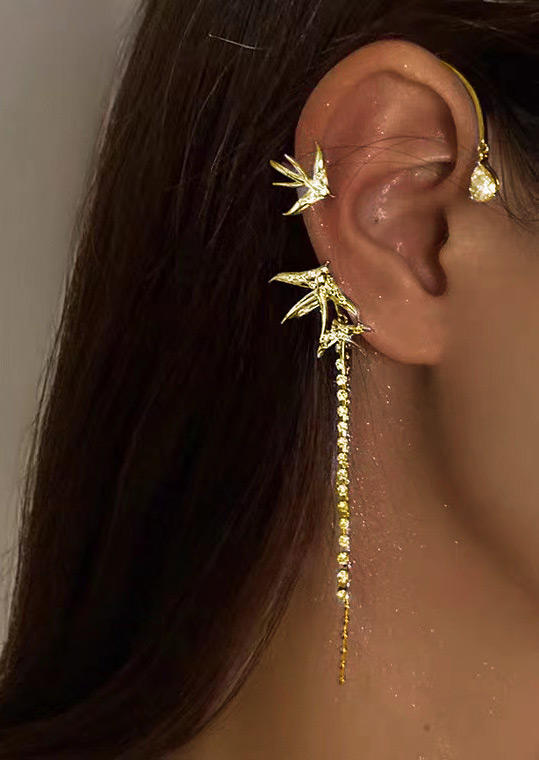

Bird Tassel Zircon Alloy Earrings, Pattern3, 526341