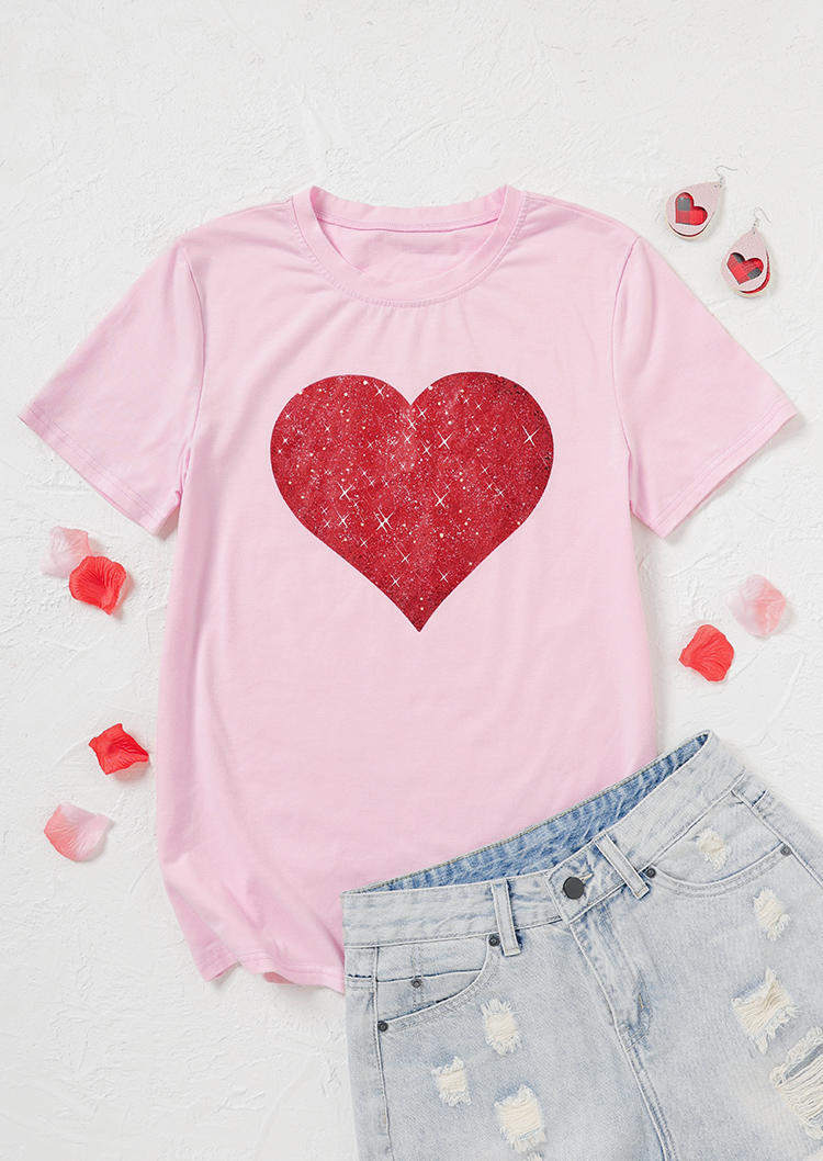 

Mommy & Me Valentine Love Heart T-Shirt Tee - Women, 526576