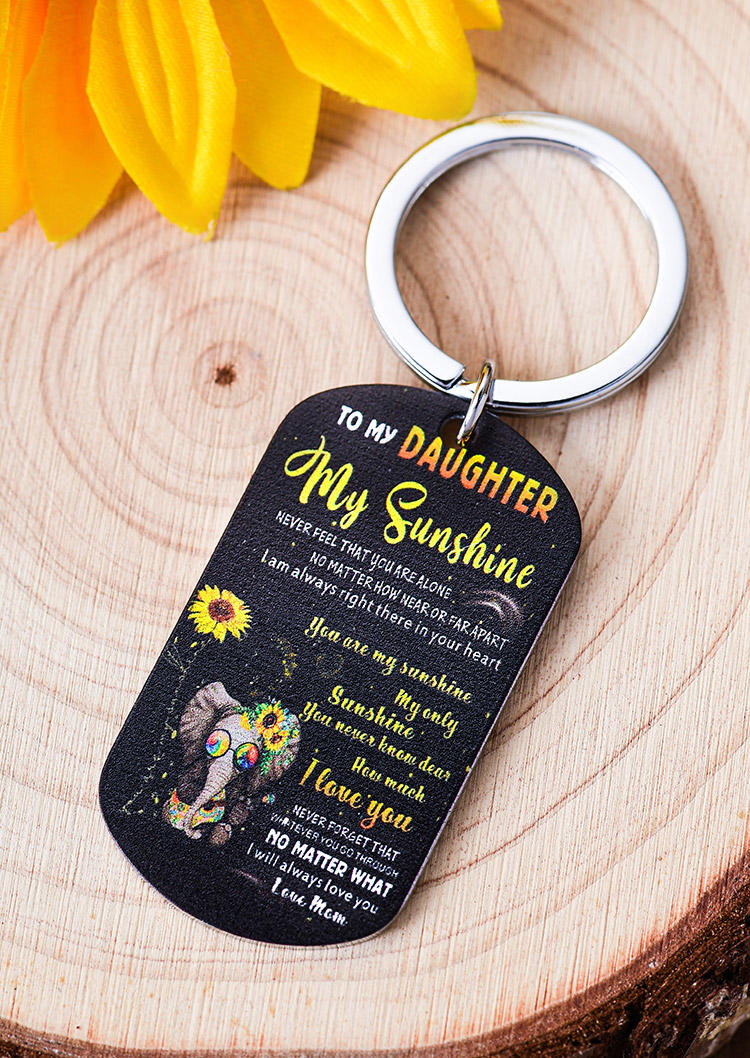 

To My Daughter My Sunshine Keychain, Pattern1, 526084