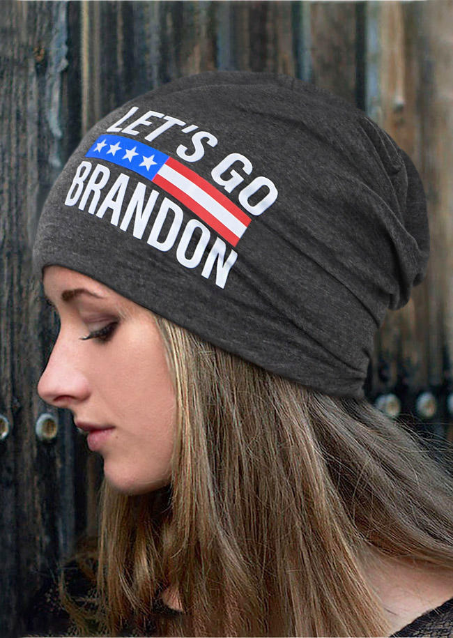 

Let's Go Brandon Star Striped Beanie Hat, Pattern1;pattern2, 527234