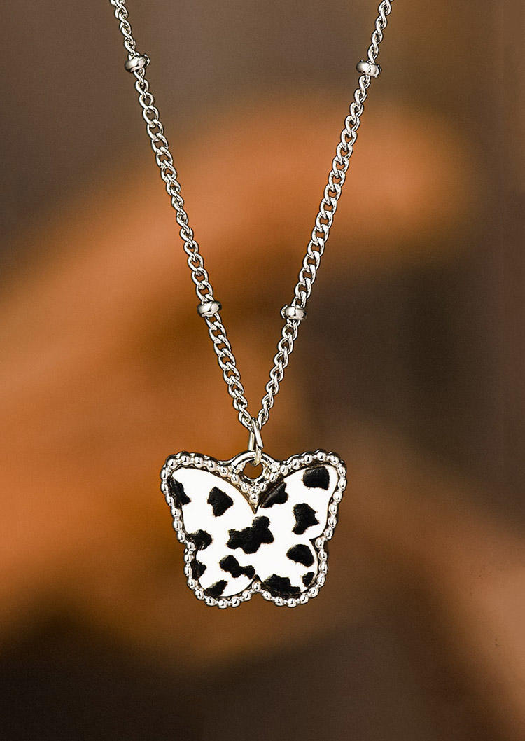 

Butterfly Cow Alloy Necklace, Multicolor, 526886
