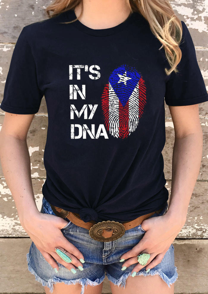 

It's In My DNA O-Neck T-Shirt Tee - Black, 527709
