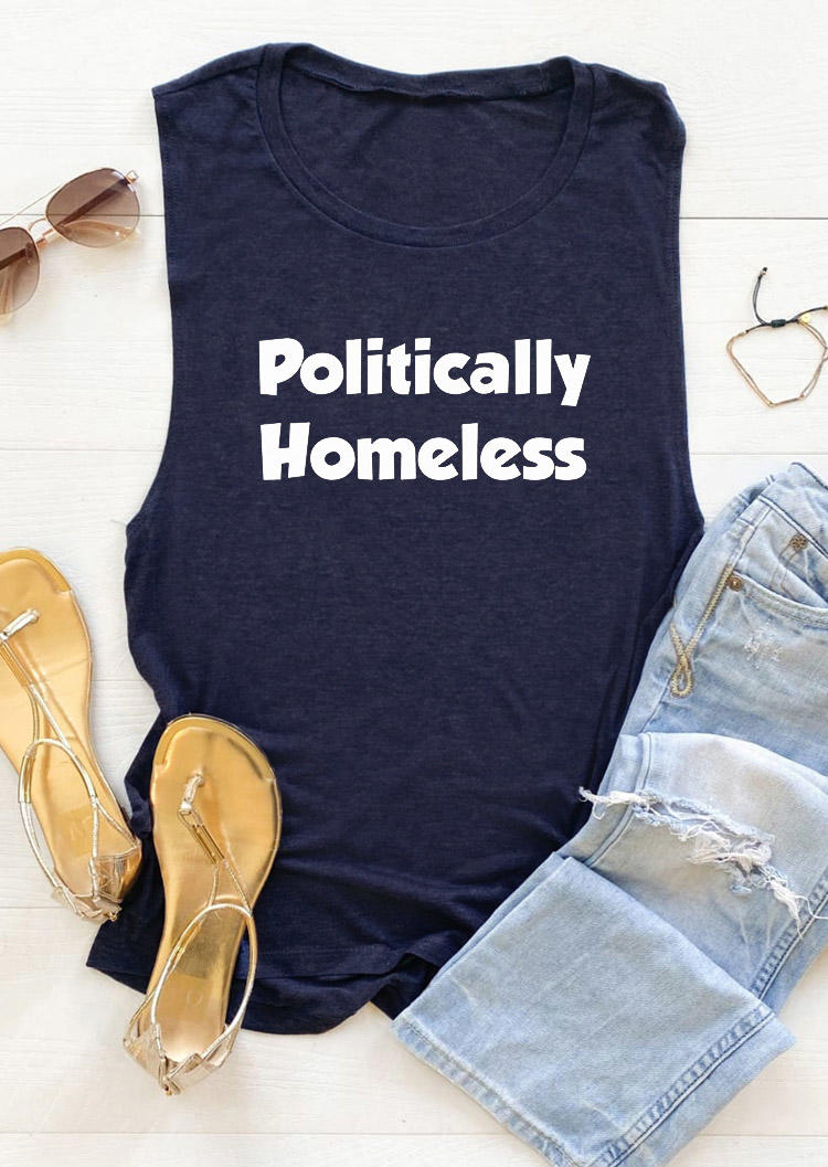 

Politically Homeless Casual Tank - Navy Blue, 527700