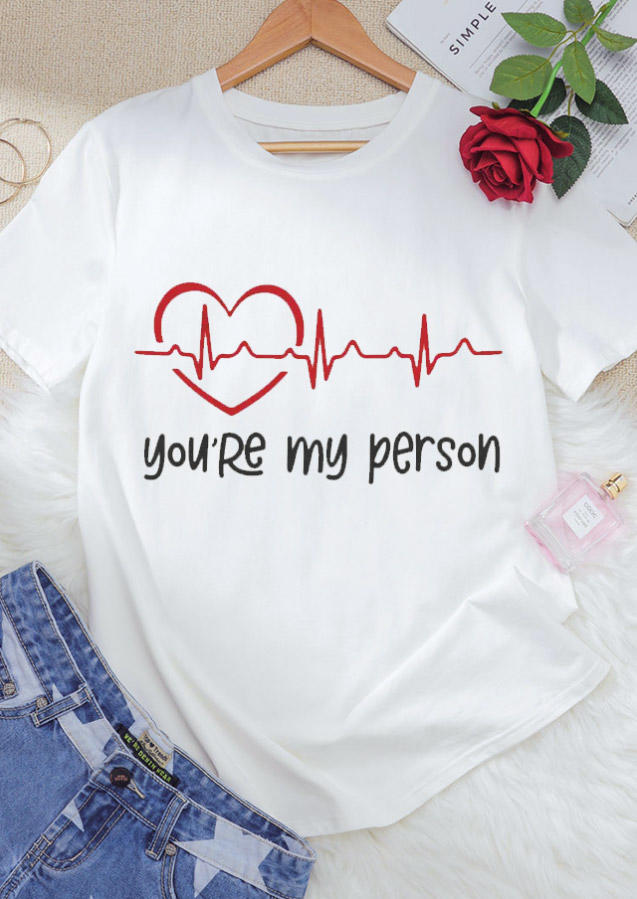 

ECG Heartbeat You're My Person - White, 527974