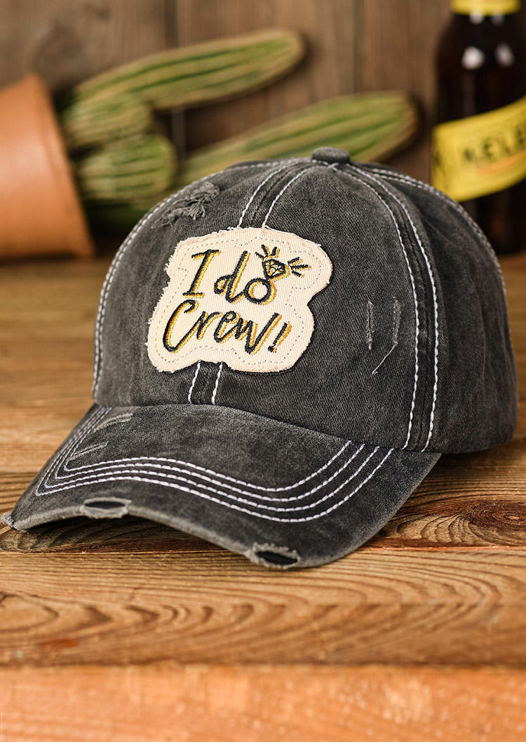 

I Do Crew Baseball Cap, Dark grey, 526919