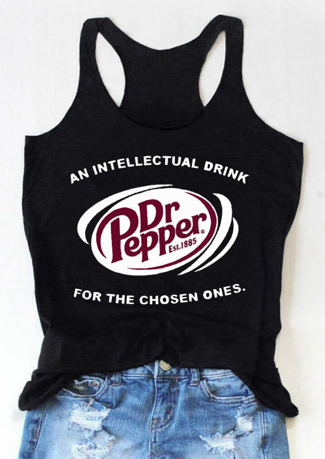 

An Intellectual Drink Dr.Pepper Racerback Tank - Black, 528049