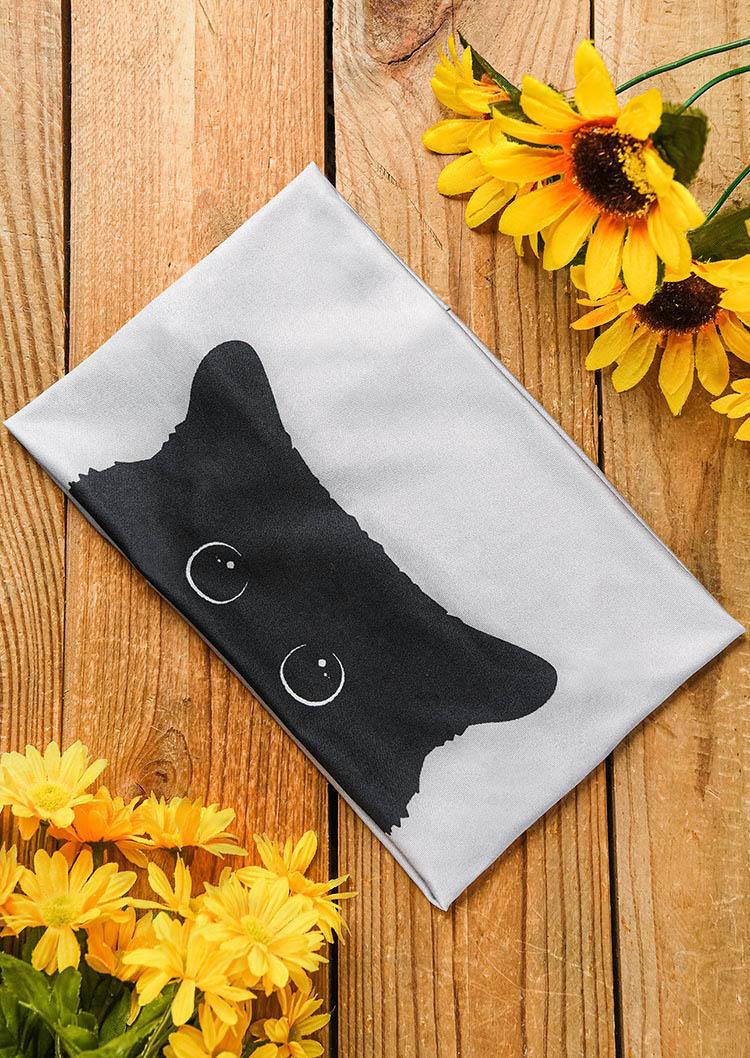 

Black Cat Yoga Sport Wide Headband, Gray, 526927
