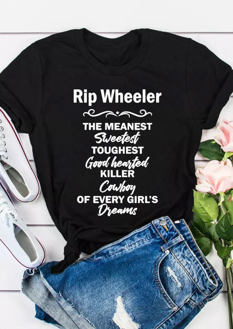 

Rip Wheeler The Meanest Sweetest T-Shirt Tee - Black, 528477