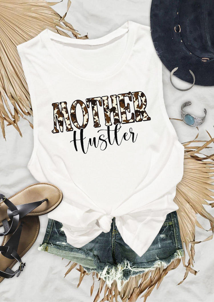

Mother Hustler Cow Casual Tank - White, 528885
