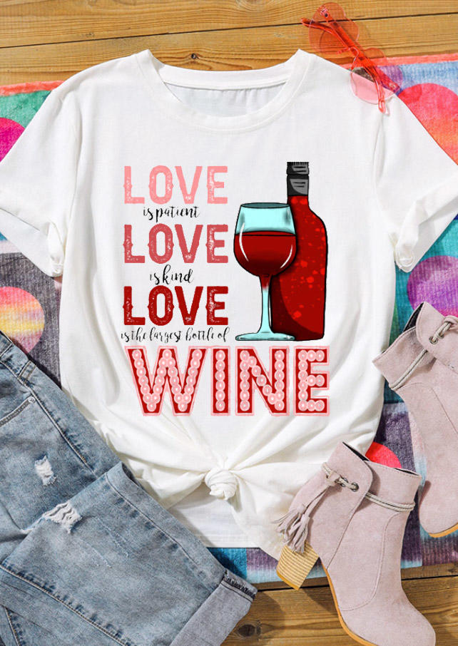 

Valentine Love Is Patient Love Is Kind T-Shirt Tee - White, 528903