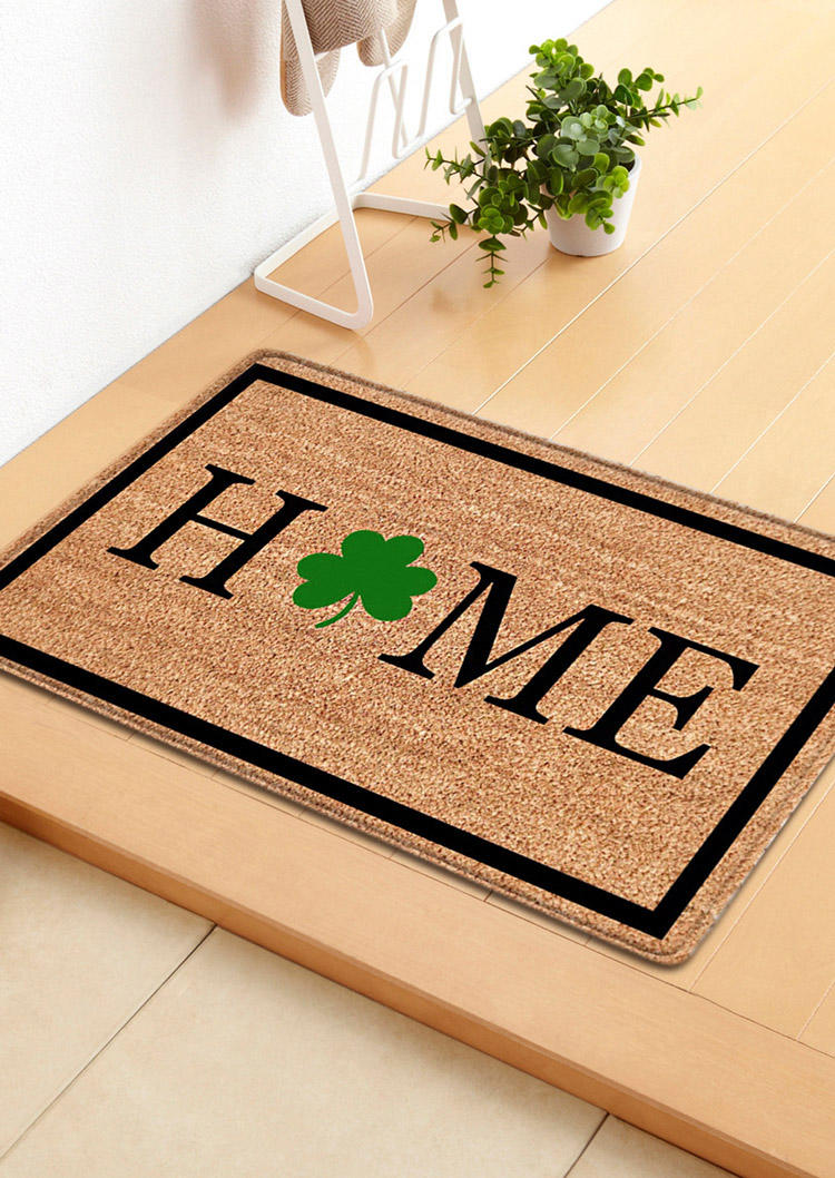 

St. Patrick's Day Lucky Shamrock Leaf Welcome Carpet, Pattern2, 527860