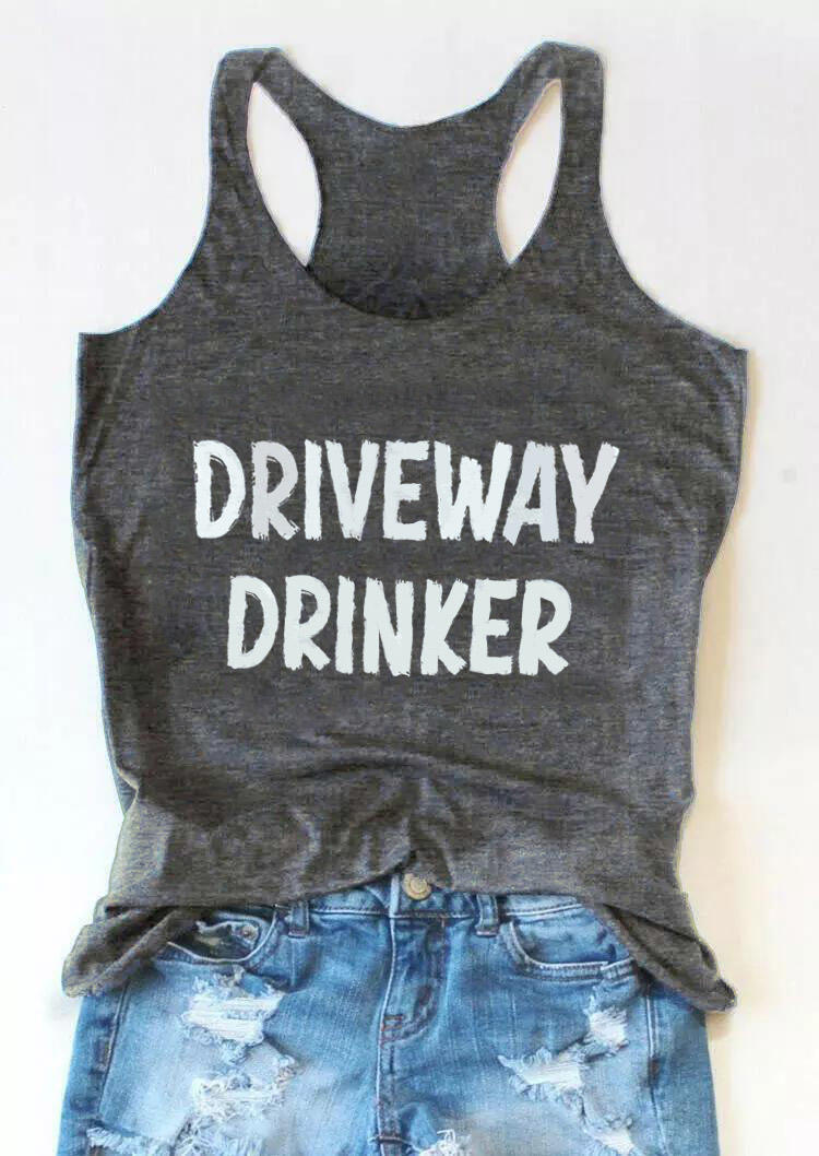

Driveway Drinker Racerback Tank - Dark Grey, 529460