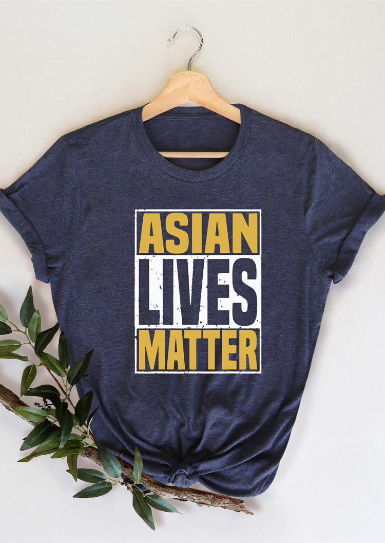 

Asian Lives Matter T-Shirt Tee - Navy Blue, 529731