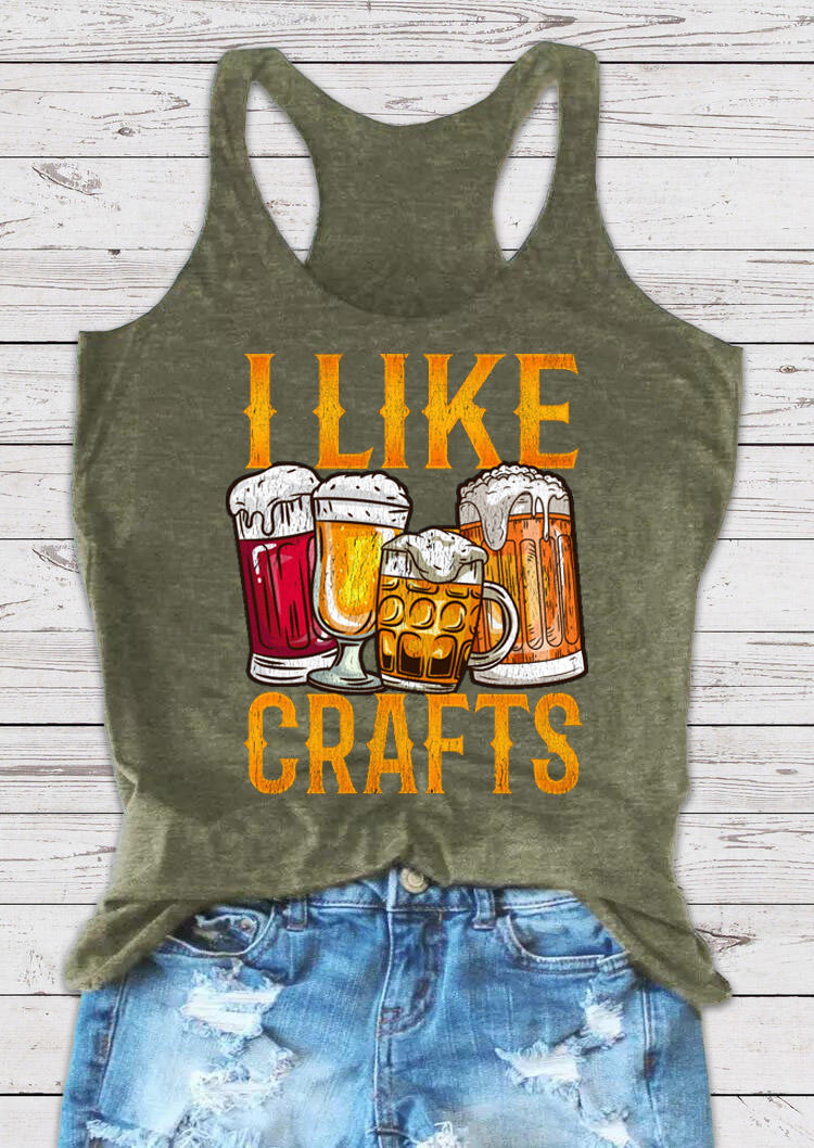 

I Like Crafts Beer Racerback Tank - Green, 529625