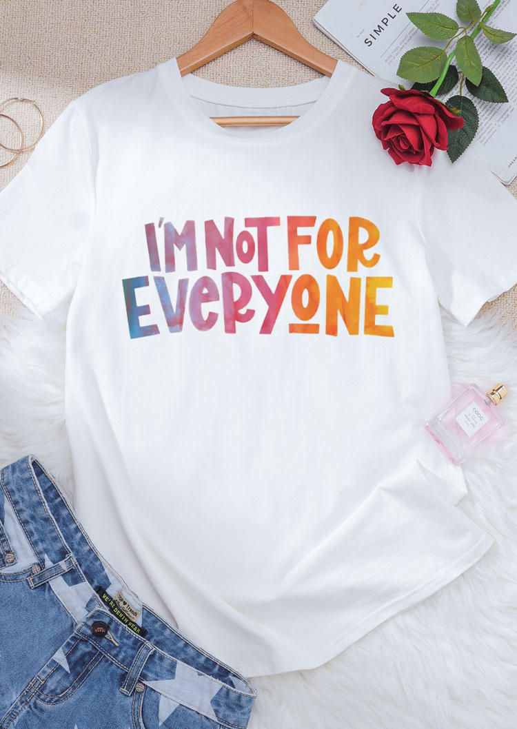 Kaufen I'm Not For Everyone T-Shirt Tee - White. Bild