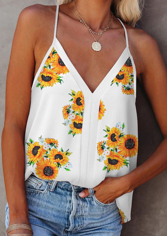 

Sunflower V-Neck Camisole - White, 527832