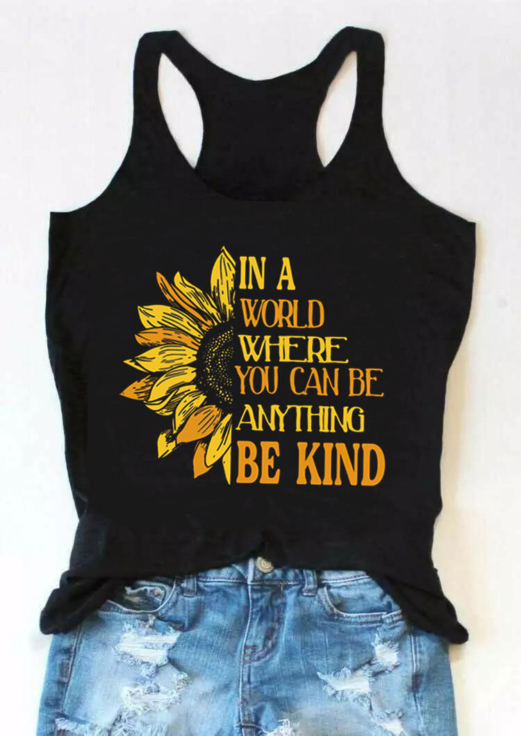 

Sunflower In A World Full Of Karens Be A Beth Tank - Black, 529961