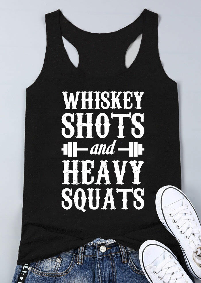 

Whiskey Shots And Heavy Squats Tank - Black, 529992