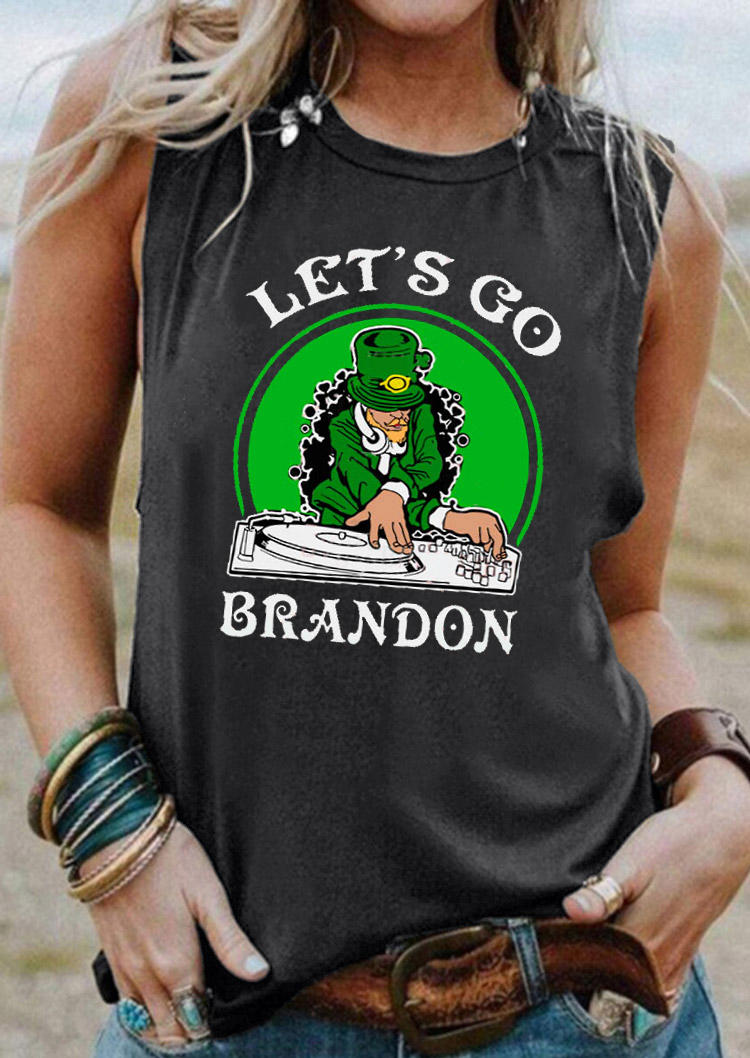 

Let' Go Brandon Sleeveless Tank - Dark Grey, 530209